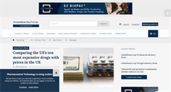 Desktop Screenshot of pharmaceutical-technology.com